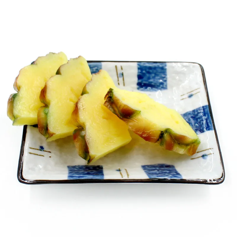 Food Model Simulated food White strawberry pineapple cut fake fruit PVC model DIY accessories decoration food photography props