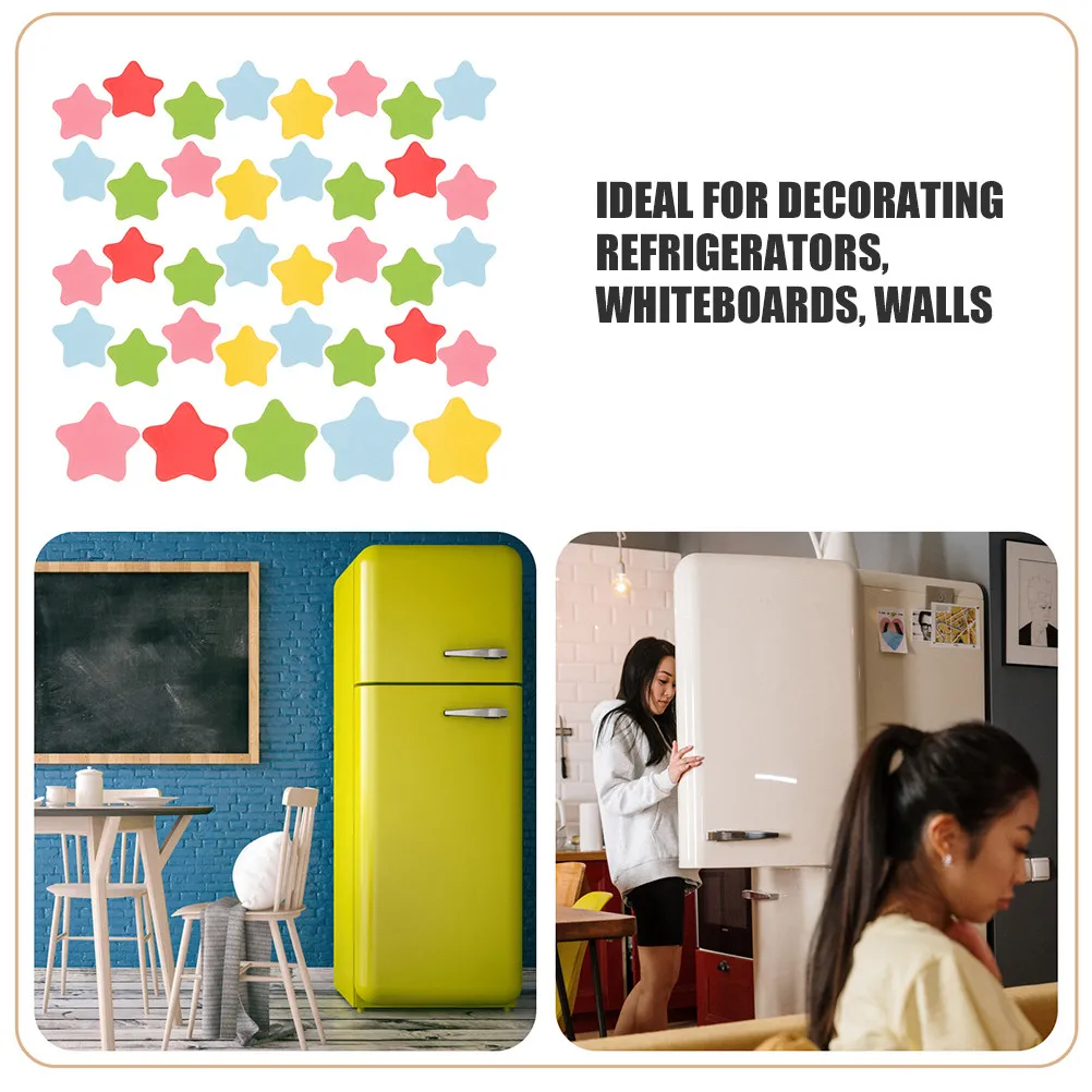 100Pcs 스티커 교실 사무실 홈 화이트보드 냉장고 사물함용 생생한 컬러 보상 차트 자석