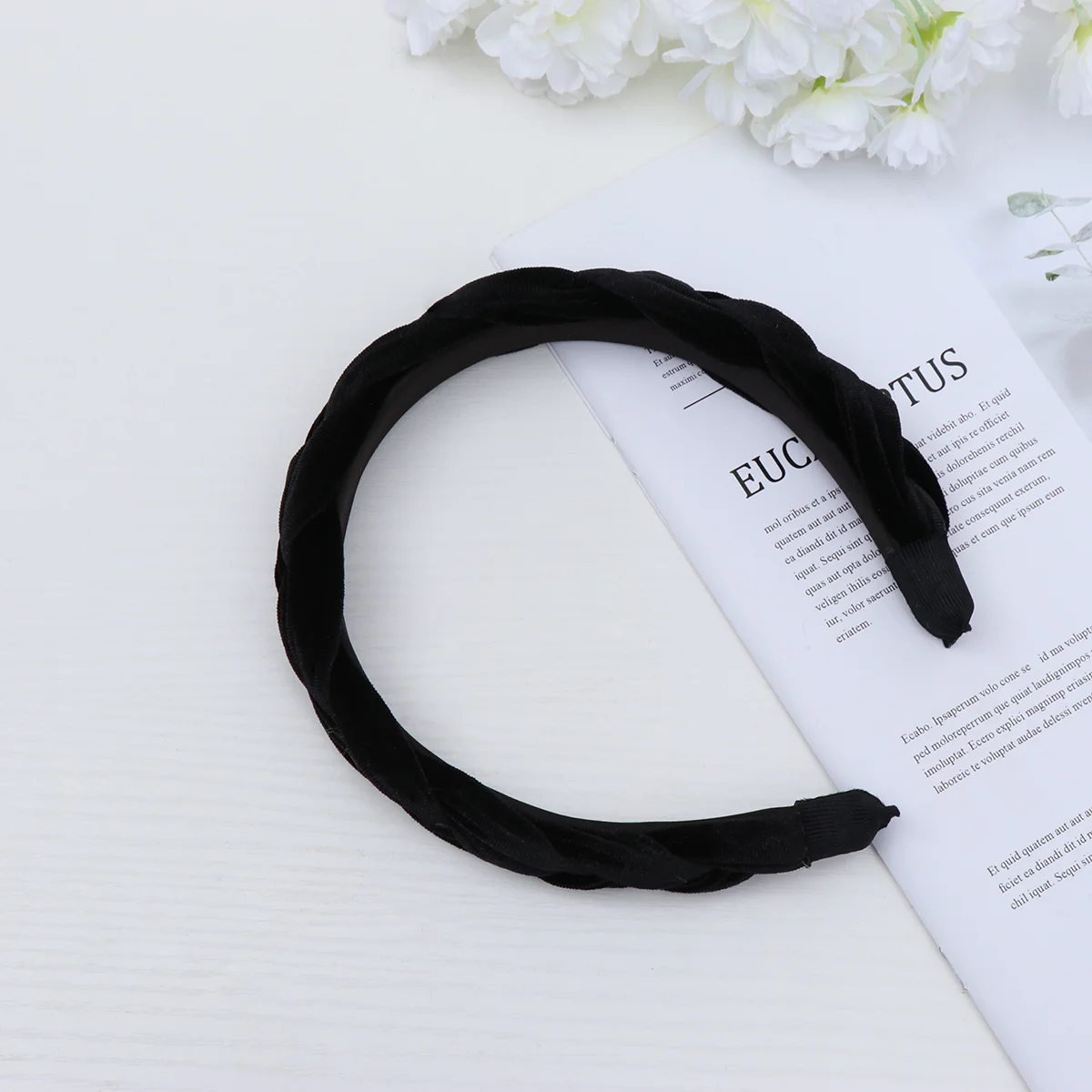 

Head Band Fashion Hair European American Suede Braid Hoops Lint Haedband Women's