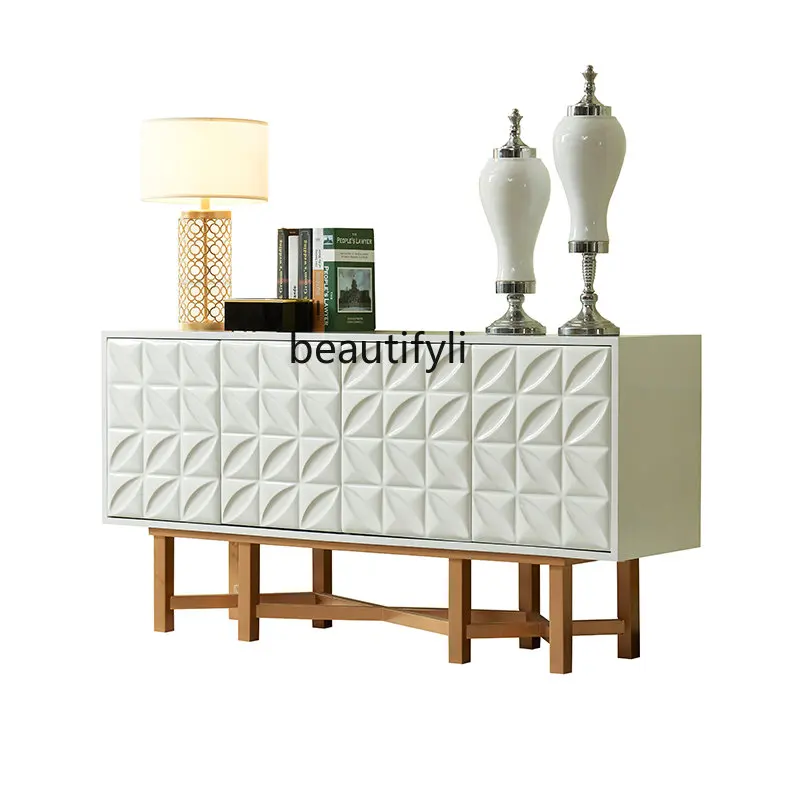 

Light Luxury Entrance Cabinet Post-Modern Simple Paint Sideboard Cabinet Nordic Living Room Decorative Locker furniture