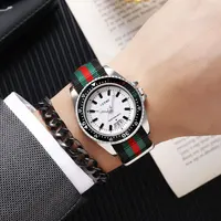 New fashionable men’s nylon strap calendar watch, luxurious and simple business men’s and women’s night light quartz watch
