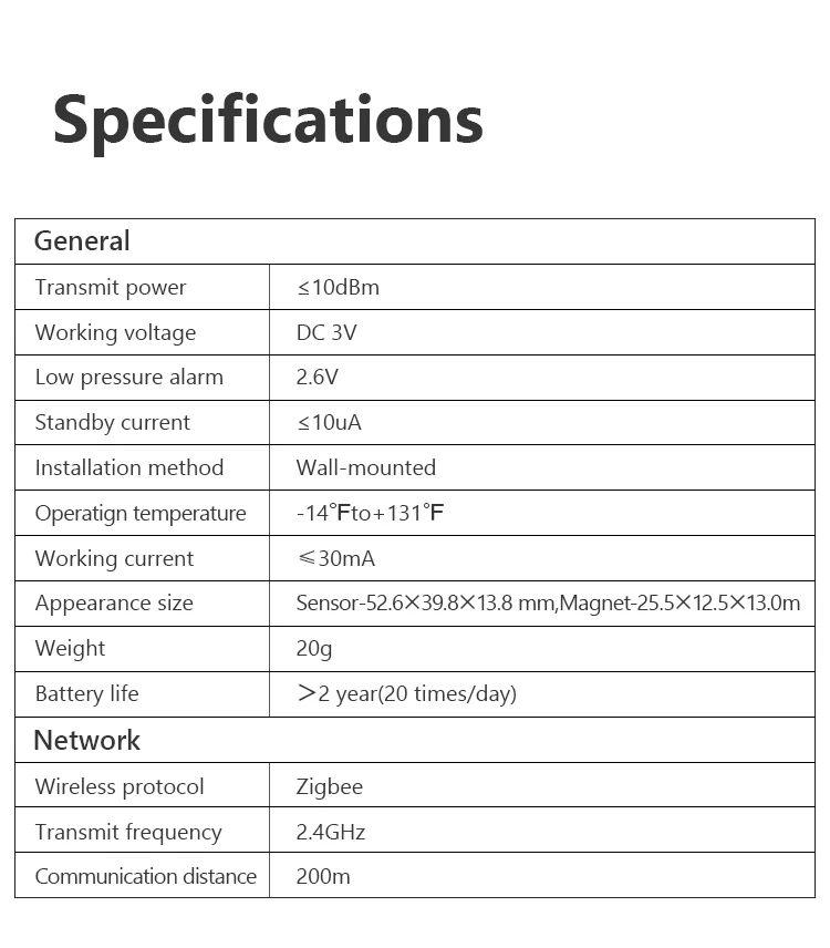 IMOU Zigbee 3.0 Smart Door Window Sensor Open/Closed Detectors App Control Security Alarm Tamper-proof 2 year long standby - Image 6