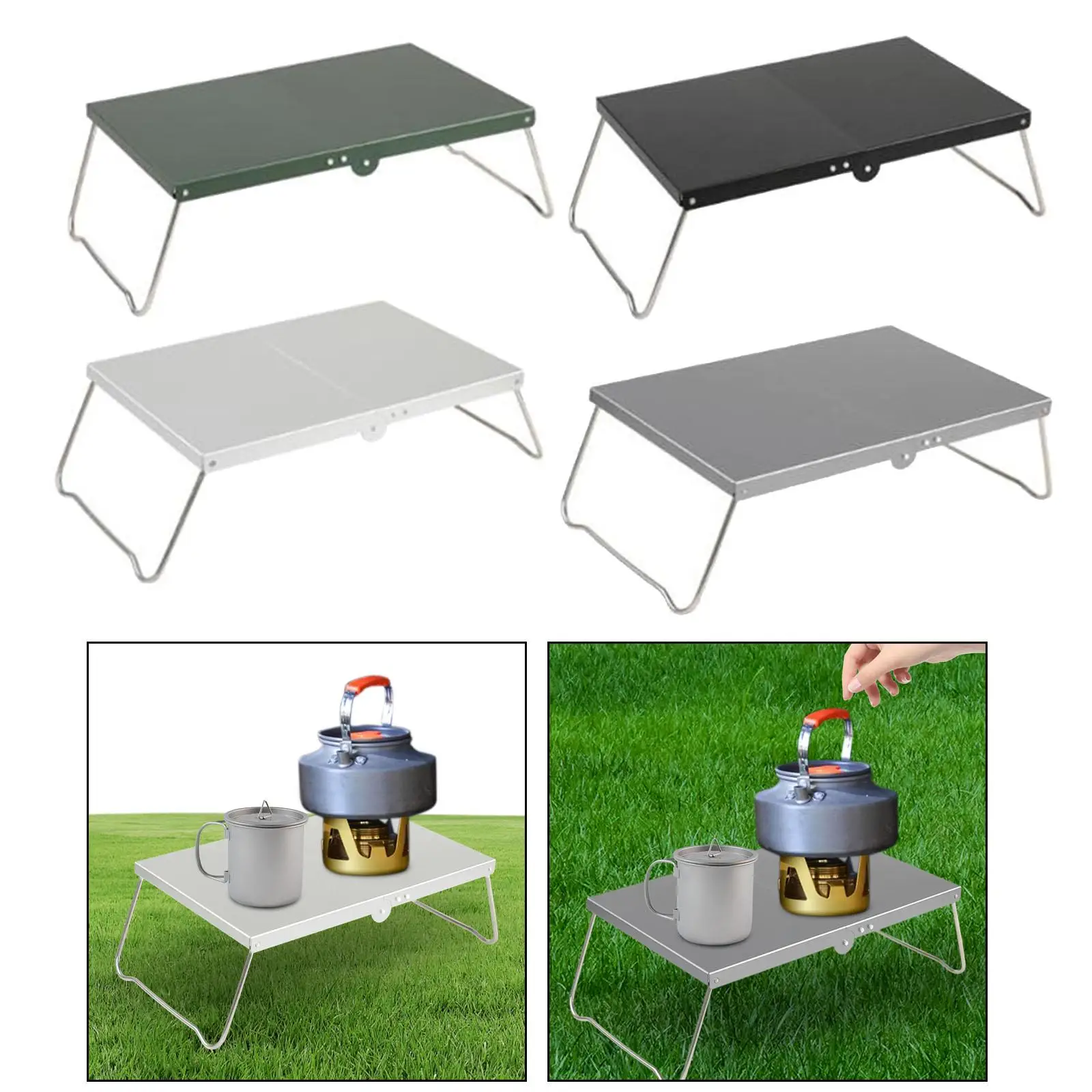Camping Folding Table Outdoor Three Legged Multifunctional Portable Foldable Desk Camping Desk for Picnic Hiking BBQ Backyard
