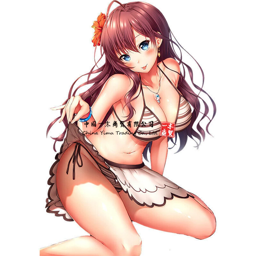 

Горячие сексуальные бикини пляж девушки аниме наклейки Waifu наклейка автомобиль велосипед ящик для инструментов ноутбук
