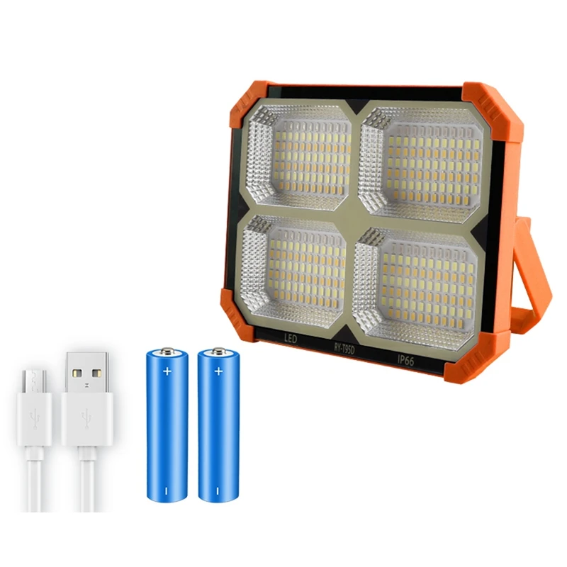

LED Work Solar Light Orange Portable Solar Light With 500LM LED Floor Light Perfect For Outdoor Camping And Emergency Lighting