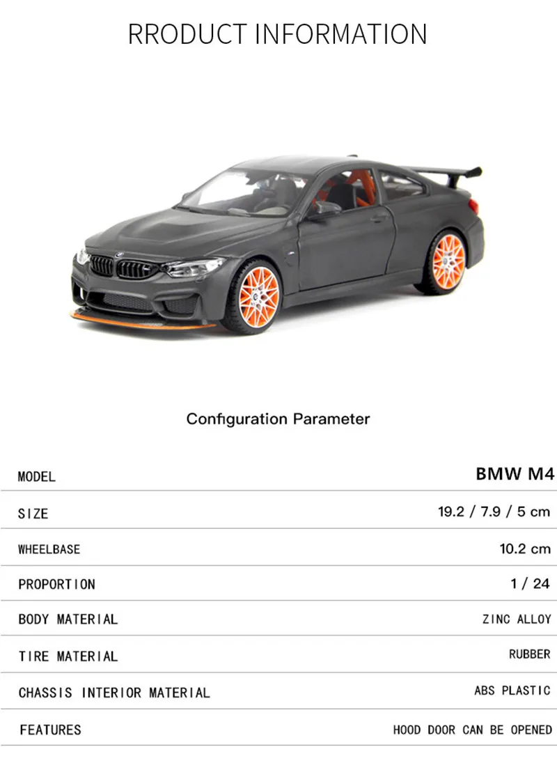  Bburago Maisto 531246 BMW M4 GTS, Assorted Colors