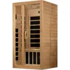 Sauna, 1-2-Person Low EMF FAR Infrared Sauna, Music System with Bluetooth Capability and Interior LED Control Panel, Sauna Room 2
