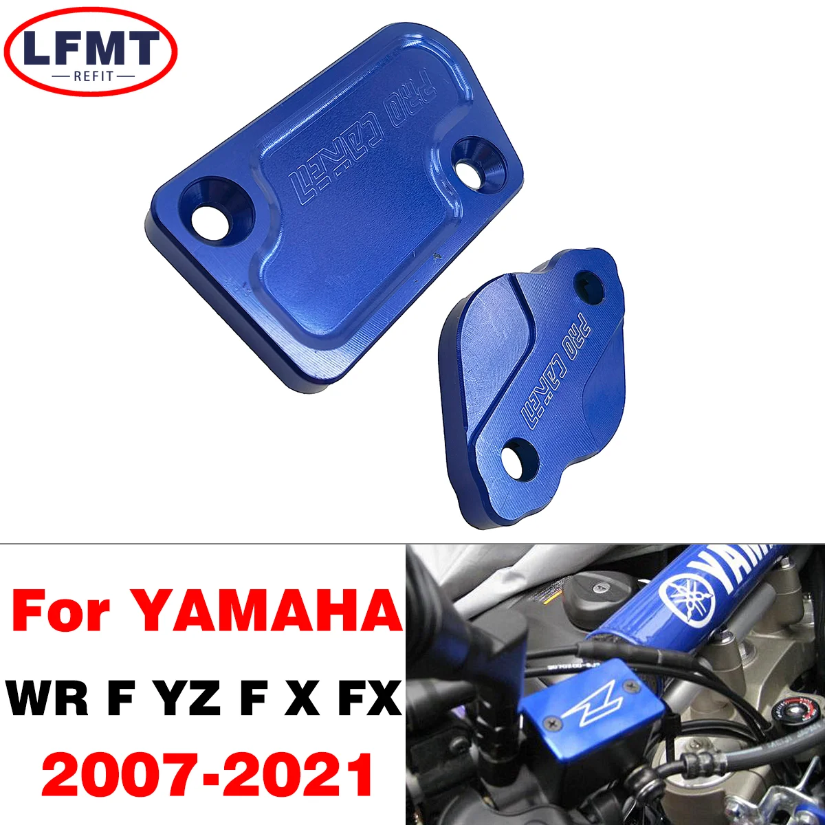 

Front Rear Brake Reservoir Cover For Yamaha YZ WR 125 250 250F 450F YZ125 YZ250 YZ250F YZ450F WR250F WR450F 2007 2008-2020 2021