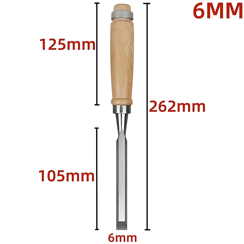 גילוף עץ מקצועי ליתוך 6/10/12/18/24 מ "מ נגרות שטוחות עץ חתוכים בעבודת יד גילוף