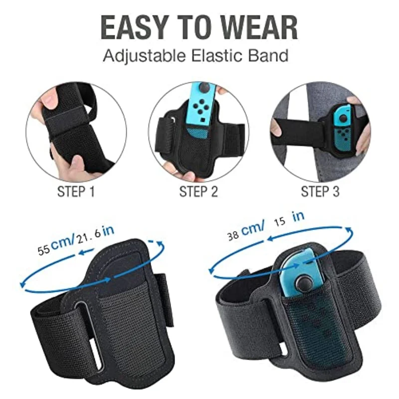 Sports Accessories for Nintend Switch , Switch Soccer Leg Straps Compatible with Sports/Ring Fit Adventure