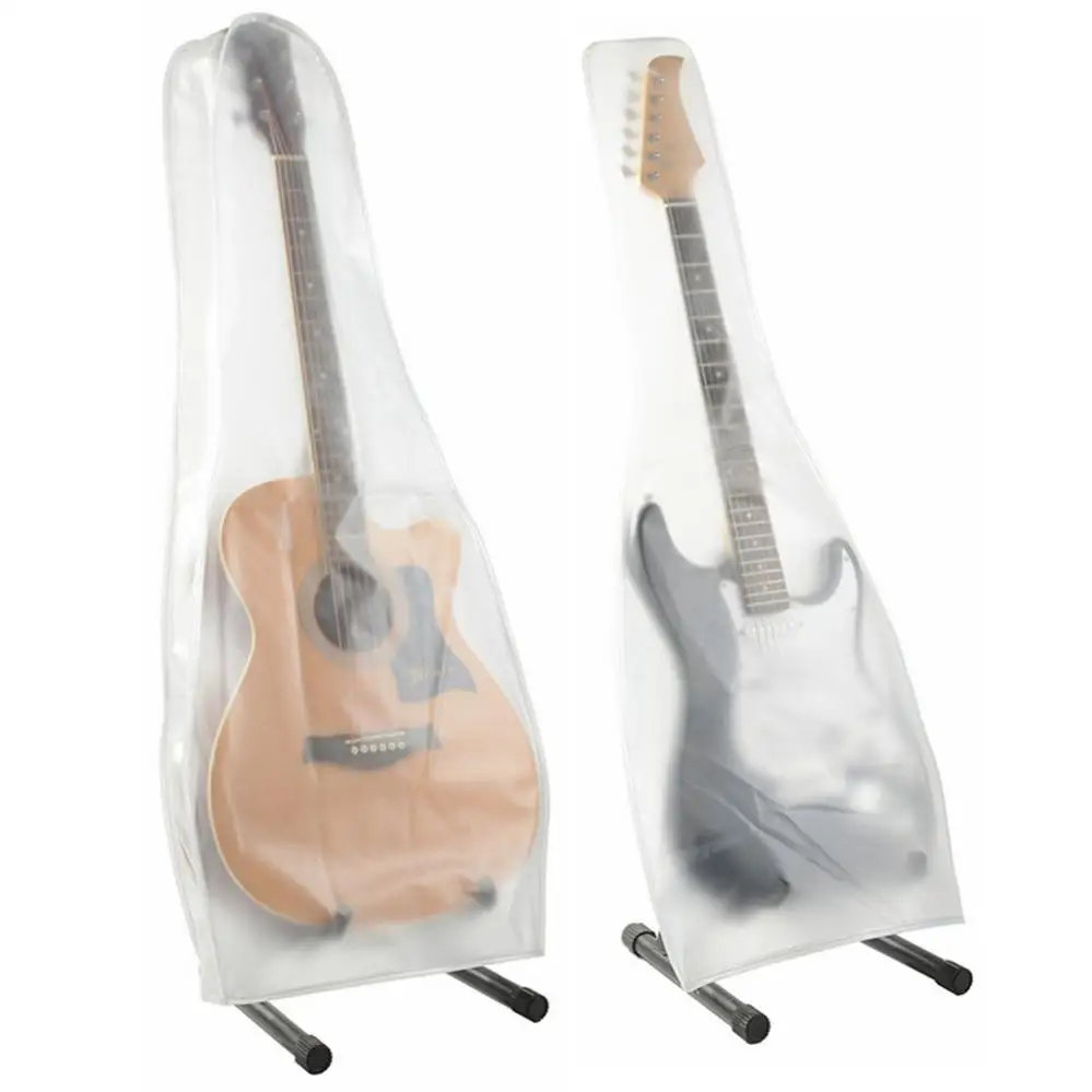 

Translucent Visible Waterproof Guitar Dust Cover for Acoustic / Electric Guitars Protective and Storage
