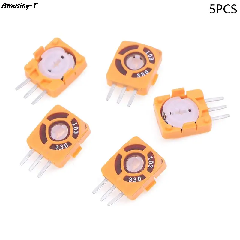 

5PCS new Remote Control Aircraft Rocker RC Airplane Potentiometer Switch Piece B103 502 45 60 90 330 Degrees