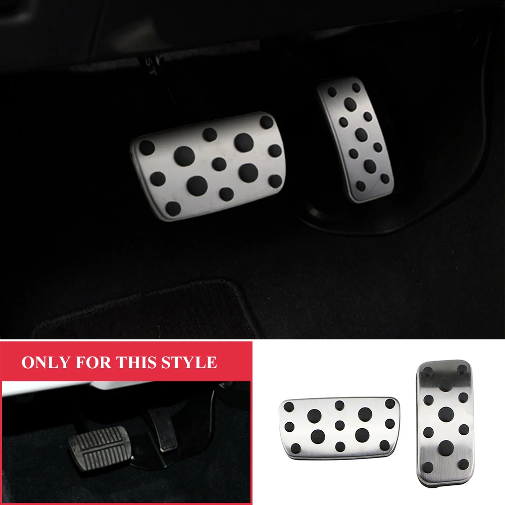 Stainless Steel Auto Pedal Cover for Subaru XV 2012-Forester 2006-Impreza 2006 2015 AT MT Car Pedals Pads Case car pedals pedal cover stainless steel pedal cover