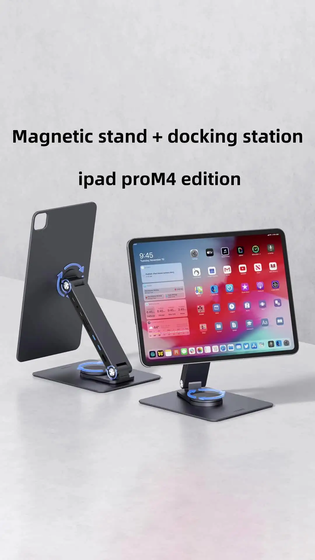 Hagibis Magnetic Stand for iPad Pro M4 2024 11inch 13inch