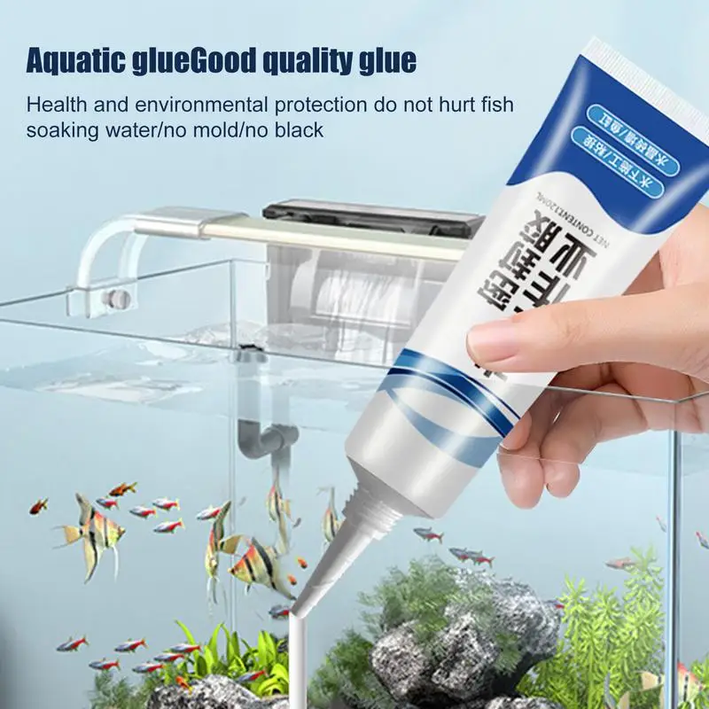 120ml Strong Adhesion Aquarium Sealer Clear Waterproof Aquarium Supplies Safe Sealant For Aquariums Fish Tank Glue