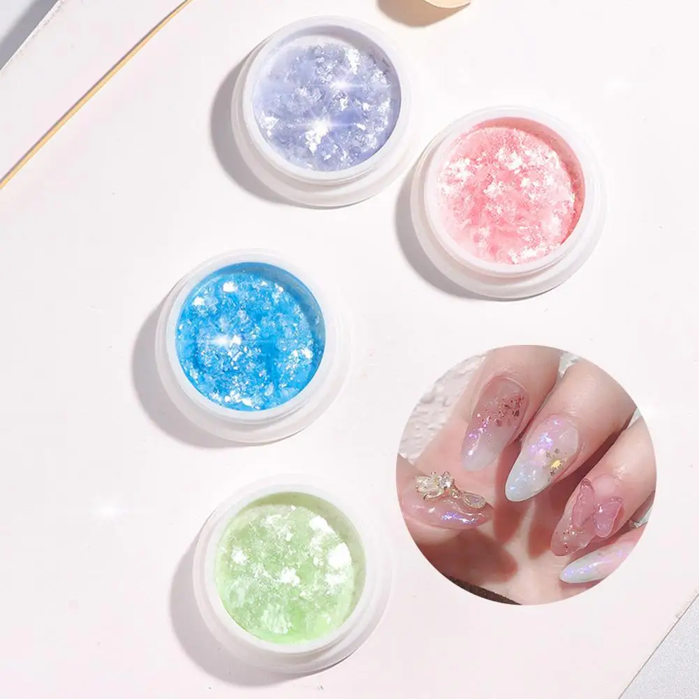 

1 Box Excellent Nail Decoration Shiny Finish Decorative Eye-catching Dazzling Flakes Nail Sequins Glitter Powder