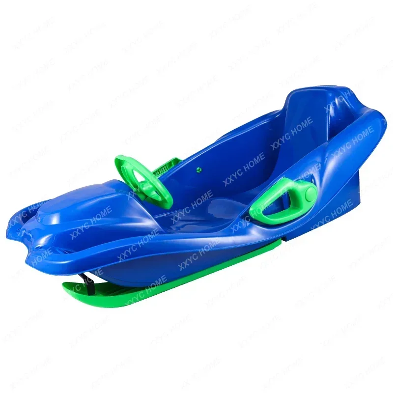 Double Thick Snowboard Adult and Children Sled Sled Snow Sledge Skiing Board Sand Slide Version