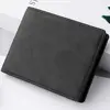 Multi-card Slot Men Wallet Fashion Folding Large-capacity Coin Purse PU Leather Short Purse 2
