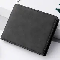 Multi-card Slot Men Wallet Fashion Folding Large-capacity Coin Purse PU Leather Short Purse 2
