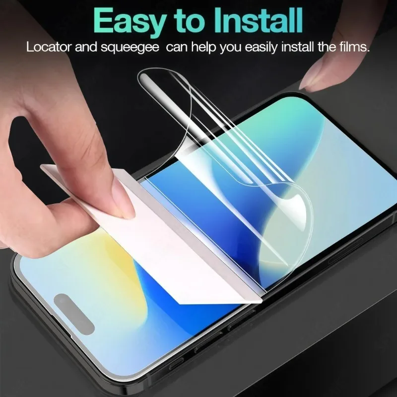 Premium 4-Pack Full Cover Hydrogel Screen Protector Film