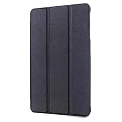 Premium Leather Folding Case for 7-inch Tablet - Multi-functional Stand Cover (Black)