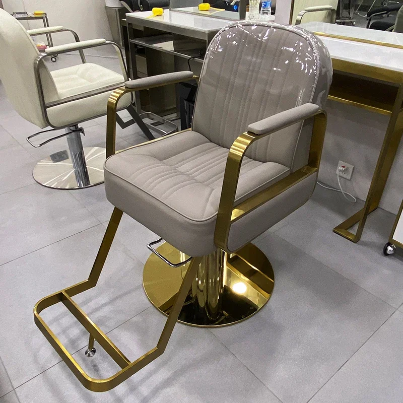 Lifter Salon Beauty Barber Chair Comfort Grey Luxury Salon Chair Barber Shop Aesthetic Sillas Salon Home Furniture