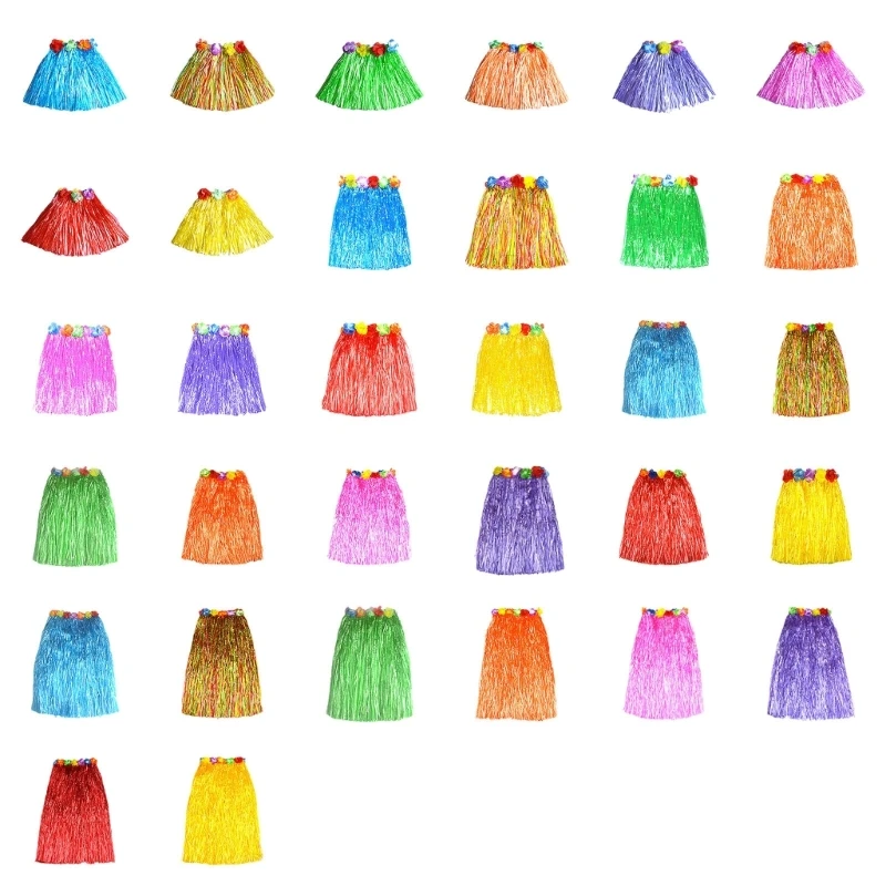 

Grass Skirt Colorful Dance Skirts for Kid and Adult, Grass Skirts Skirt