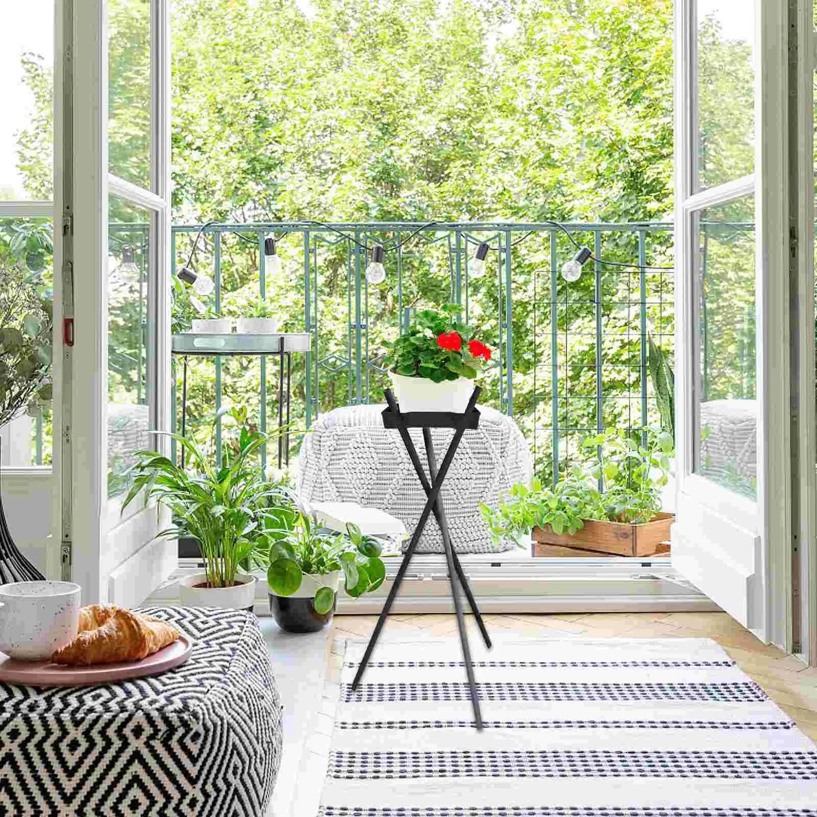 

2 Pcs Opening Flower Basket Pot Saucers for Plants Drip Pan Potted Trays Indoors No Holes Plate Plastic Pots