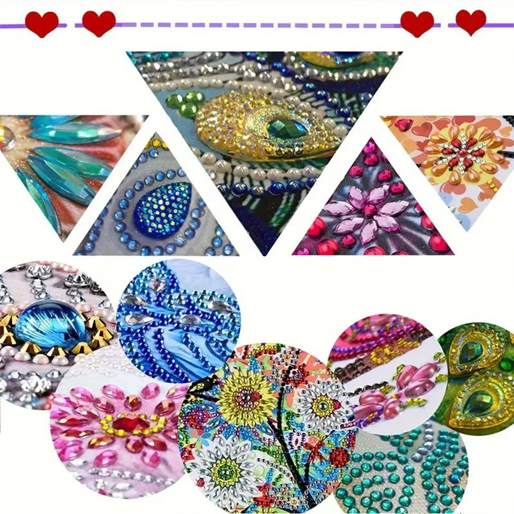 Acrylic Special Shape Pentacle Garland DIY Diamond Art Pendant Kit Diamond Painting Ornaments Diamond Painting Hanging Pendant