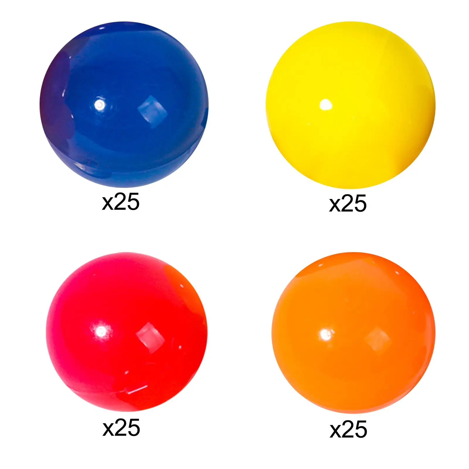 25Pcs Bingo Ball Tally Direct Replaces Universal Opening Lottery Balls Raffle Balls for Company Home Parties Nights Camping