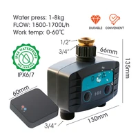 Tuya WiFi/Bluetooth-compatible 2-Way Water Timer Smart Solenoid Valve for Home Garden Wireless Phone Remote Watering Controller 2