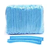 100PCS Disposable Caps Pleated Elastic Mesh Shape Non-woven Bath Hat for Cooking Food Service Kitchen Home Salon Spa Hair Hats 4