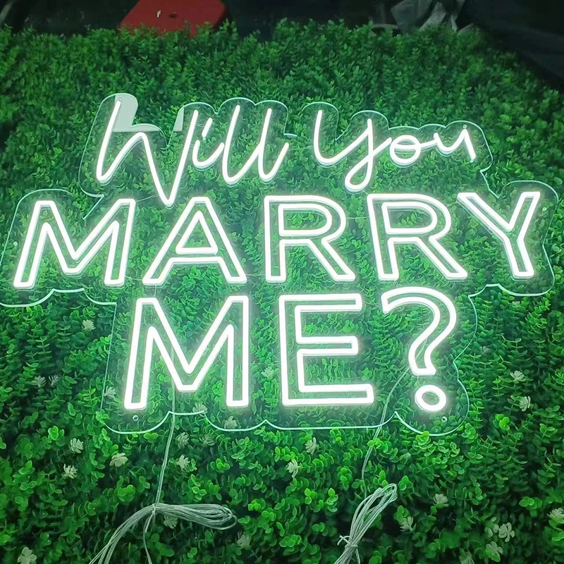 

Will You Marry Me Neon Sign led Neon Sign Art, Proposal Decor,Proposal Sign Wedding Party Room Wall Hanging Home Decor, Persona