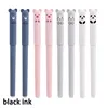 8Pcs/Set Kawaii Pig Bear Cat Erasable Gel Pen School Office Washable Handle School Office  Stationery Gift 0.35mm Blue Black Ink 4