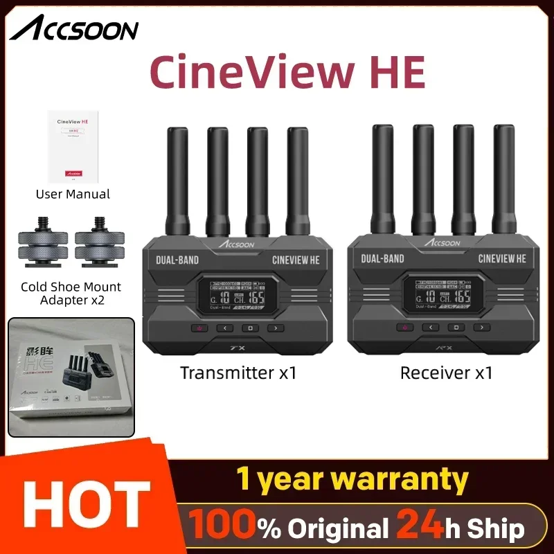 Accsoon CineView SE/HE SDI&HDMI Multi-Spectrum 2.4Ghz 5Ghz Dual Band Wireless Video Transmitter System For Photo Studio