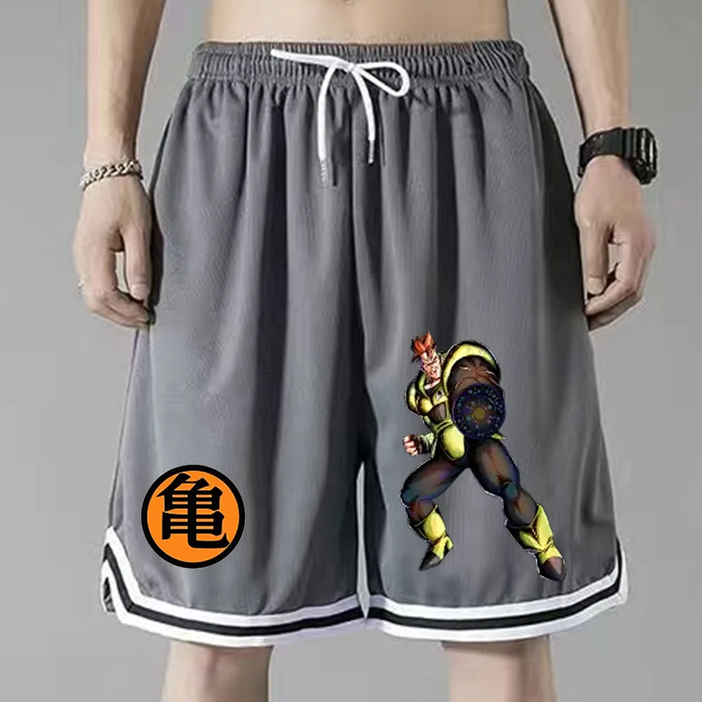thumbnail image 1 of Pantalones cortos con estampado de Anime Dragon Ball, cómodos, transpirables, para correr, Goku, Torankusu, Son Gohan, pantalones deportivos de secado rápido para playa, 1 of 5