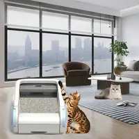Large capacity anti splash cat litter box, WiFi remote control automatic cleaning cat toilet, intelligent sensing cat litter box 2