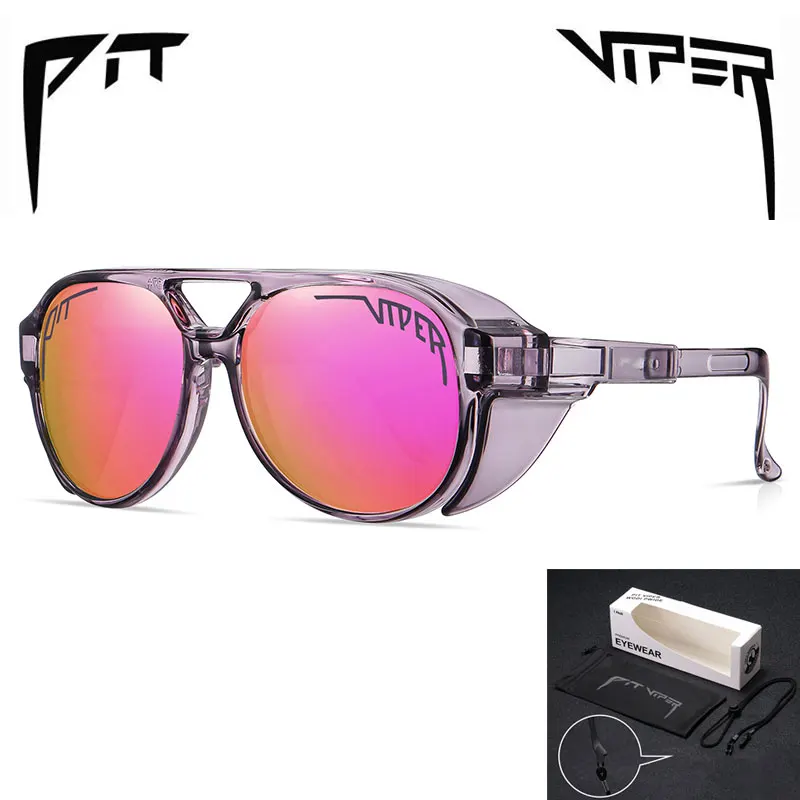 

PIT VIPER Men Cycling Polarized Glasses MTB Bicycle Eyewear UV400 Road Bike Goggles Windproof Sport Women Sunglasses