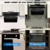 30 inch,Wall Mount Kitchen Hood 900 CFM with Heating Auto-cleaning Function, Gesture& Touch Control,Tempered Glass Surface 5