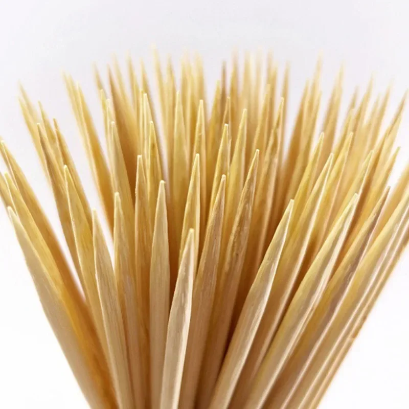 Barbecue Skewers Bbq Grilling Accessories 90-270Pcs Bamboo Stick Food Grade Disposable Skewers for Barbecue Fruit