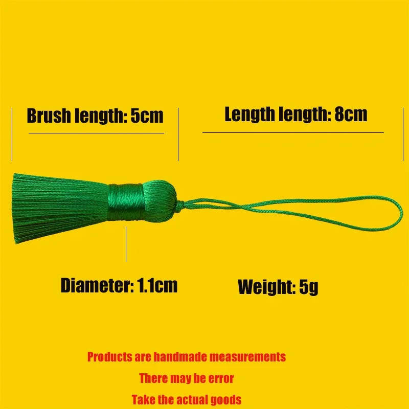 5CM Polyester Silk Tassel Fringe Brush Tassels Trim for Crafts DIY Jewelry Findings Home Decor Sewing Curtains Accessories tassel fringe tassel decoration tassel accessories tassel trim mini tassels silky floss tassels leather tassels fluorescent tassels