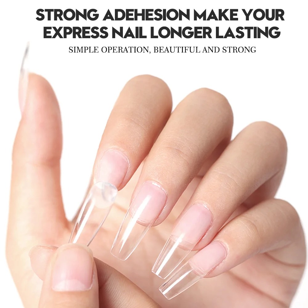Beautilux Solid Tip Gel False Fake Nail Soak Off  Jelly Gummy Base Gel Glue For American Pose Capsule Tips Adehesive