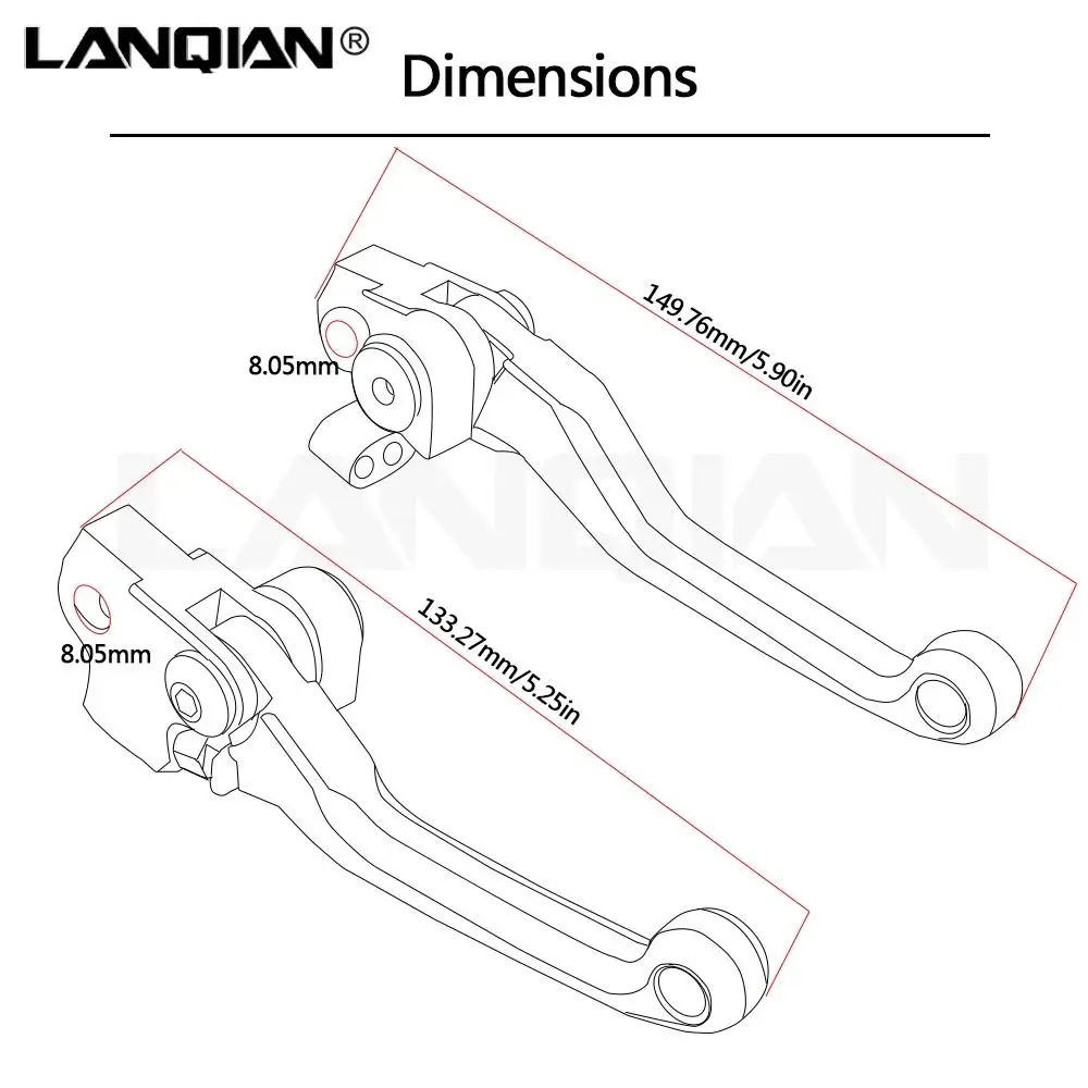 Dirt Bike Pivot 레버 오토바이 브레이크 클러치 레버 Kawasaki KX KLX KDX 65 80 85 125 150 250 450 F R SR D-TRACKER 부품