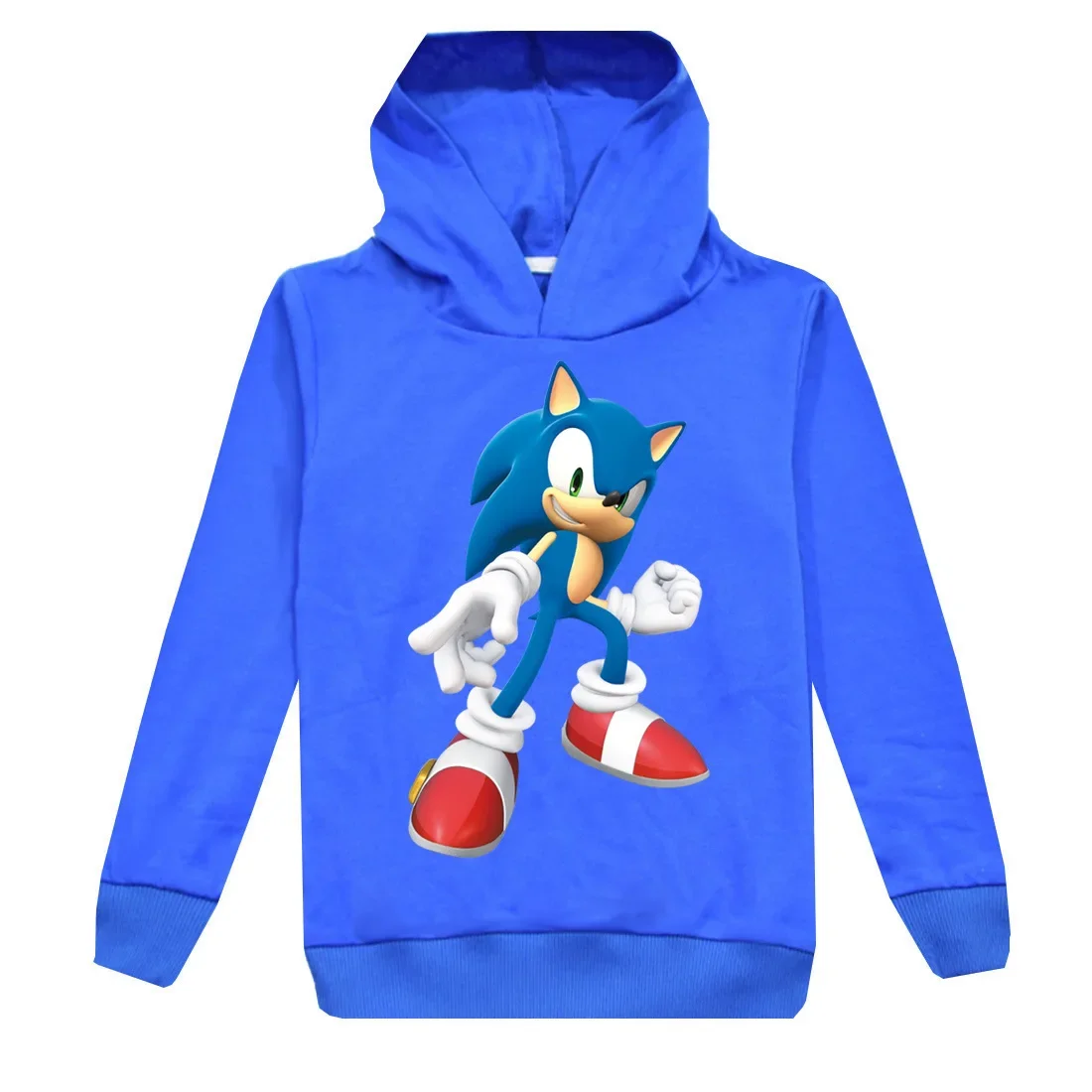 

Sonic The Hedgehog European and American Trendy Fashion Boys and Girls Hooded Top Long-sleeved Sweater Cool Comfortable Warm