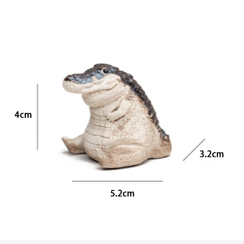 Description Picture 3 of itemBoutique Purple Sand Tea Petting Little Crocodile Tea Pet Ornaments, Handmade Tea Ceremony Tea Play, Financial TeaTable Gift