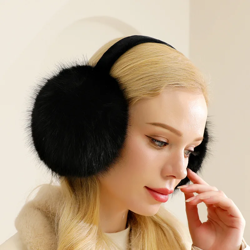 

Winter Windproof Fluffy Earmuffs Women's Ear Hot Protector Thicken Comfortable Earmuff Outdoor Warmer Soft Ear Muf