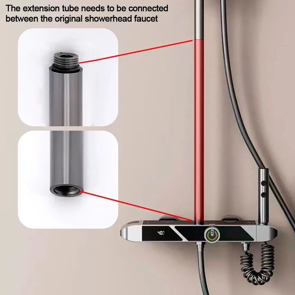 Stainless Steel Shower Extension Rod for Bathroom