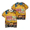 Summer 3D New Virtual World ROBLOX Short-sleeved Casual and Comfortable Children's Wear Cute Dinosaur Short-sleeved T-shirt 2