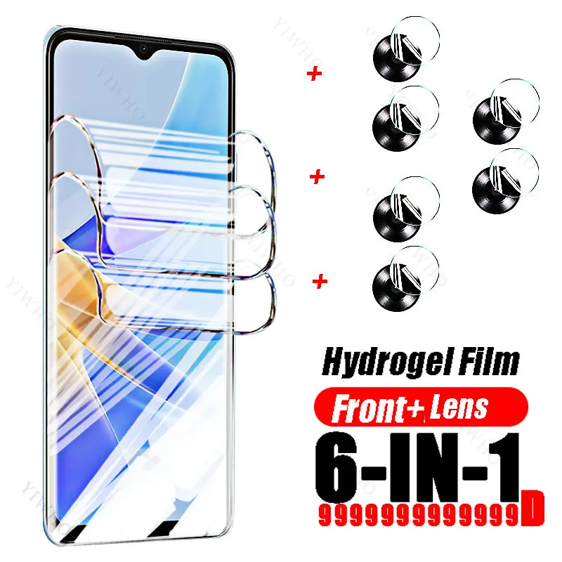 

For OPPO A17 A17K A16 A16S A15 A15S A35 hydrogel film Screen Protectors Protective Phone Camera Lens Film on For OPPO A17 A98