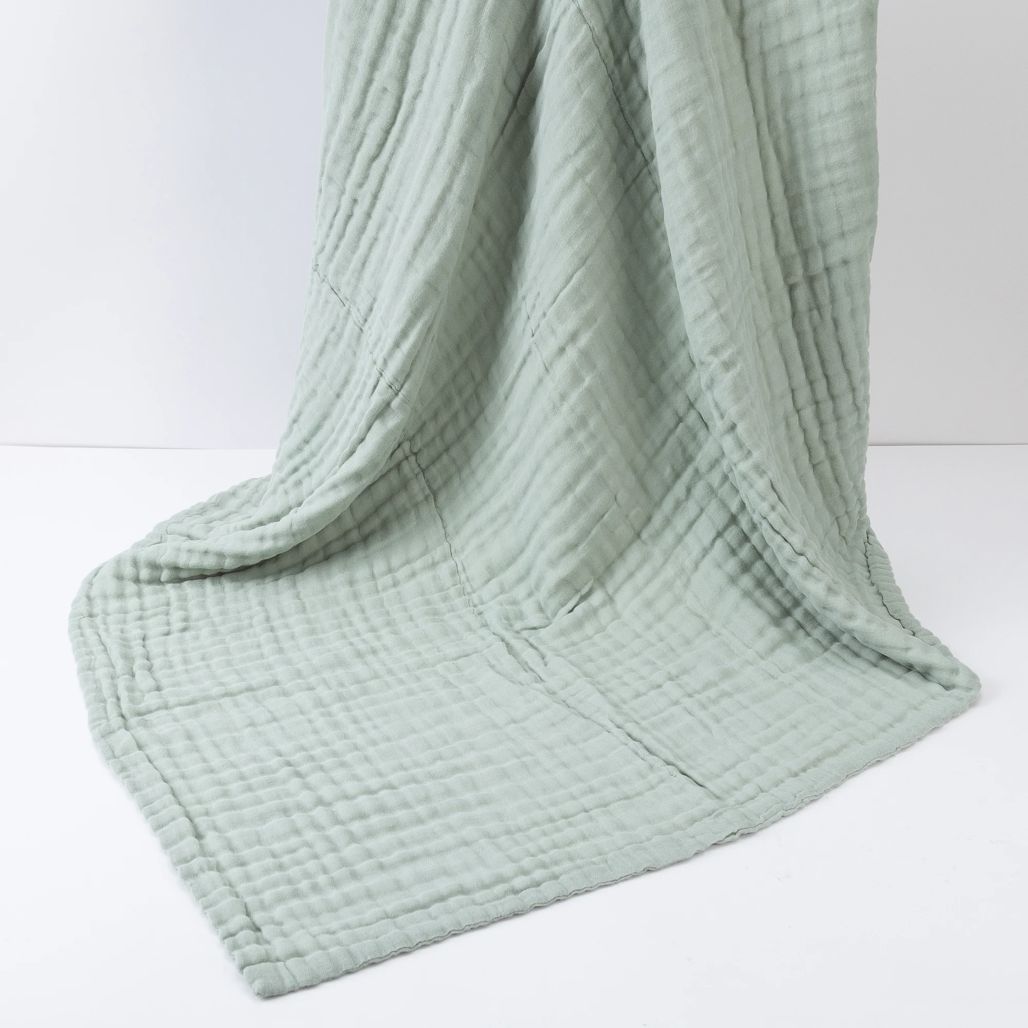 100cm*100cm Baby Receive Blanket for Newborn Cotton Muslin Swaddle Blanket Bedding Infant Bath Towel Baby Items Mother Kids - 5